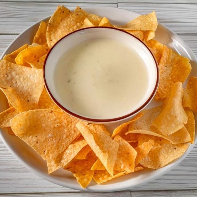 Cheese Dip & Chips.