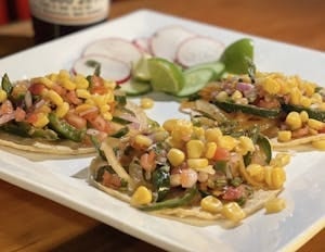 Vegan Tacos Poblanos.