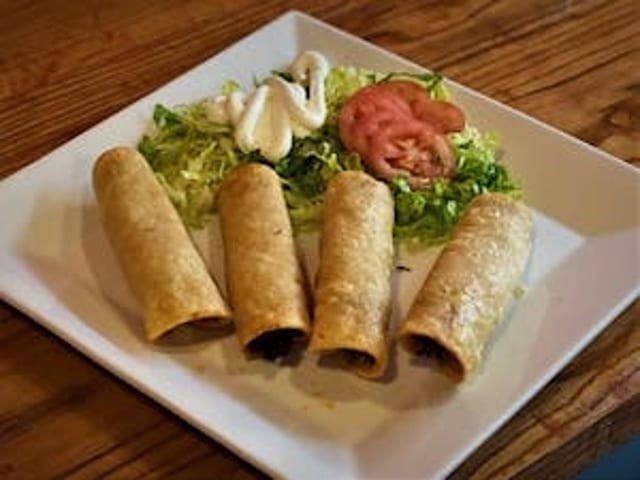 Crispy Chicken Flautas.