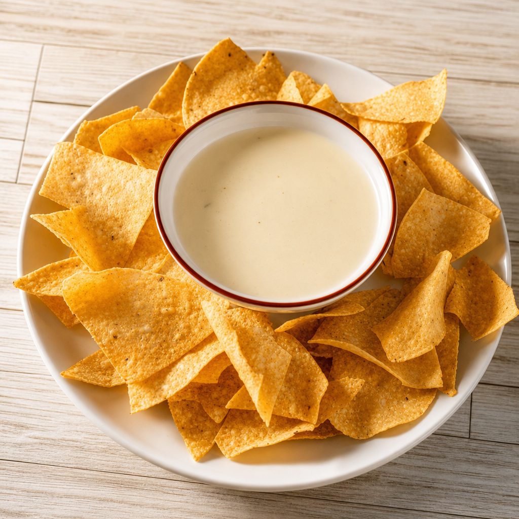 Cheese Dip & Chips.