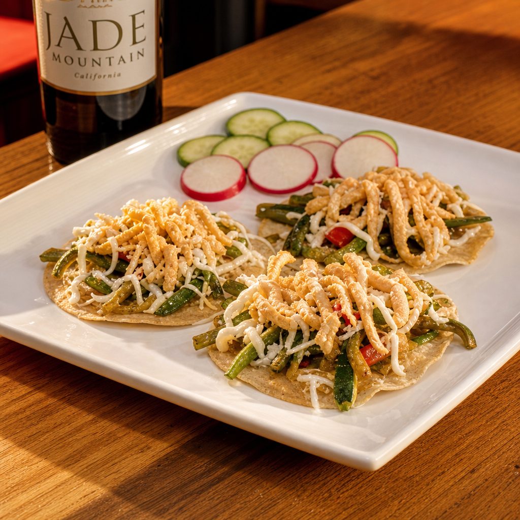 Vegetarian Tacos Poblanos.